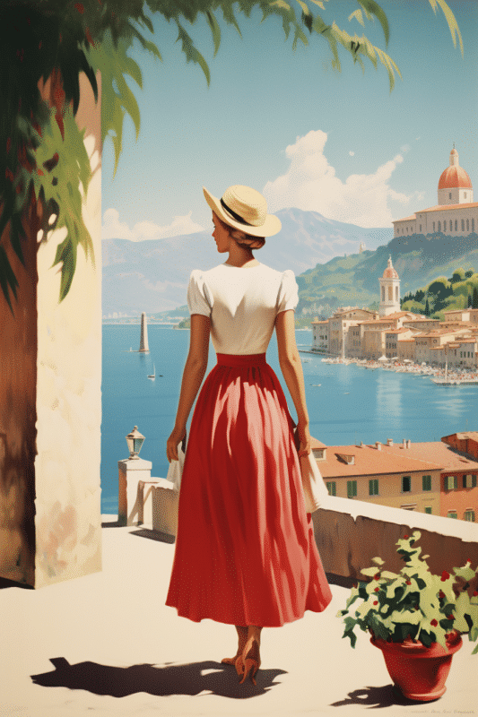 Dr.Dre vintage travel poster Italy no text 57e0680b 266e 4dfe adcf b00f1f62d00a