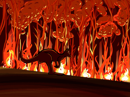 Home on fire - D.G.A (36x47cm)