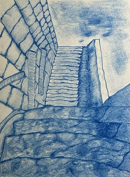 Stairway to heaven - Litografi (19x27cm)