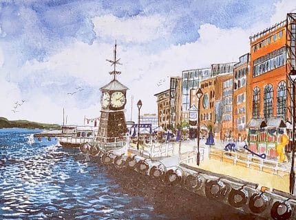 Aker Brygge (22x16cm)