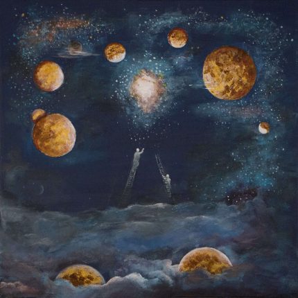 Meeting in space - Giclée (37x37cm)