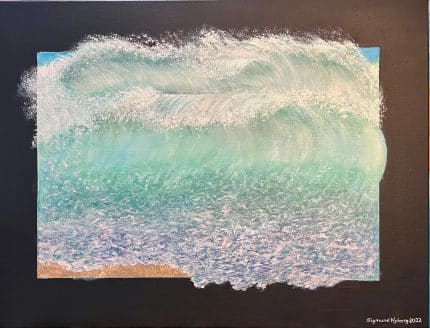 Waves - Maleri (80x60 cm)